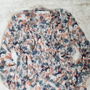 Sheer Floral Blouse